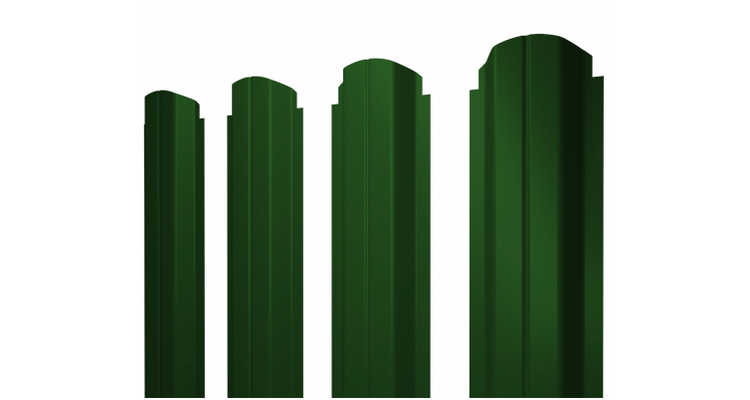Штакетник Прямоугольный 0,45 PE RAL 6002 лиственно-зеленый