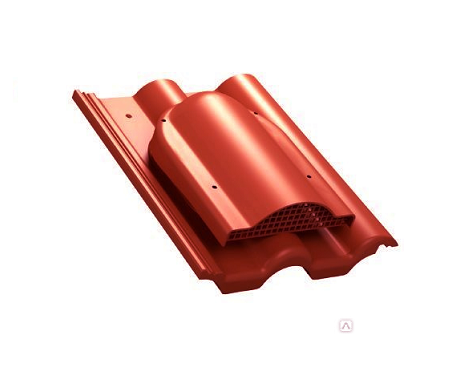 К60-4 Wirplast Вентилятор подкровельного пространства, франфуртский профиль RAL 3009 (красный)