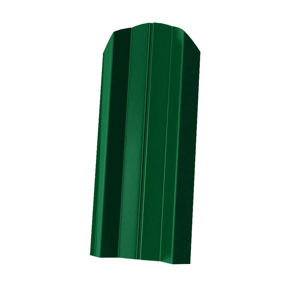 Штакетник М-образный А фигурный 0,5 Satin RAL 6005 зеленый мох