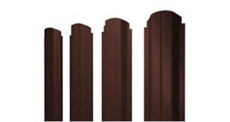 Штакетник П-образный А фигурный 0,4 PE-Double RAL 8017 шоколад