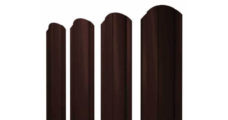 Штакетник Прямоугольный 0,45 PE-Double RAL 8017 шоколад (2,0м)