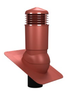 К81-4 Wirplast Вентвыход изолированный D125мм H500мм для мягкой не готовой RAL 3009 (красный)