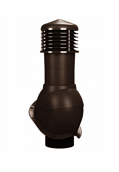K95 R-10 Wirplast Вентвыход изолированный D125 мм Н 500 мм для профнастила С21, RAL 8019 (т-кор)