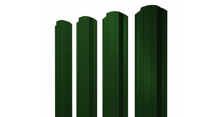 Штакетник Прямоугольный 0,45 PE-Double RAL 6005 зеленый мох