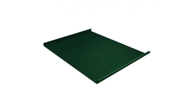 Фальц двойной стоячий 0,5 Satin с пленкой на замках RAL 6002 лиственно-зеленый